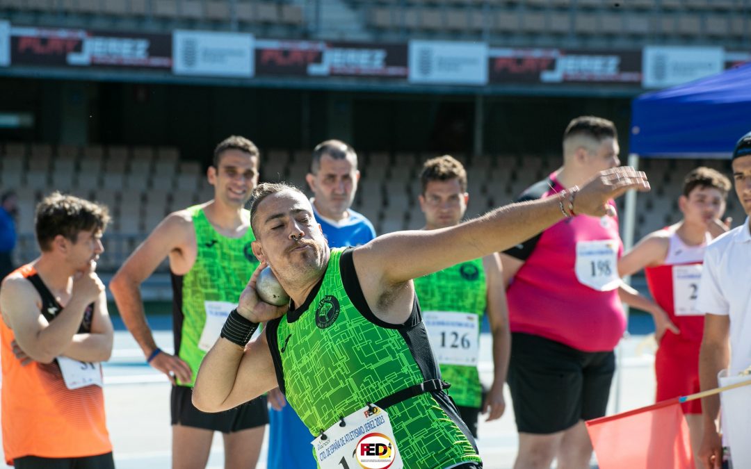 Omar lanzamiento de peso Campeonato de España de atletismo